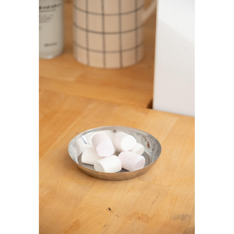 Bol à sauce en acier inoxydable de qualité supérieure, 4,5 po x 1,0 po | Conception 100% résistante à la rouille et durable | Parfait pour tremper, servir et cuisiner | Finition argentée élégante