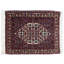 Tapis ivoire / rouge / bleu en laine et coton 1 pi 9 po x 2 pi 1 po Wedad