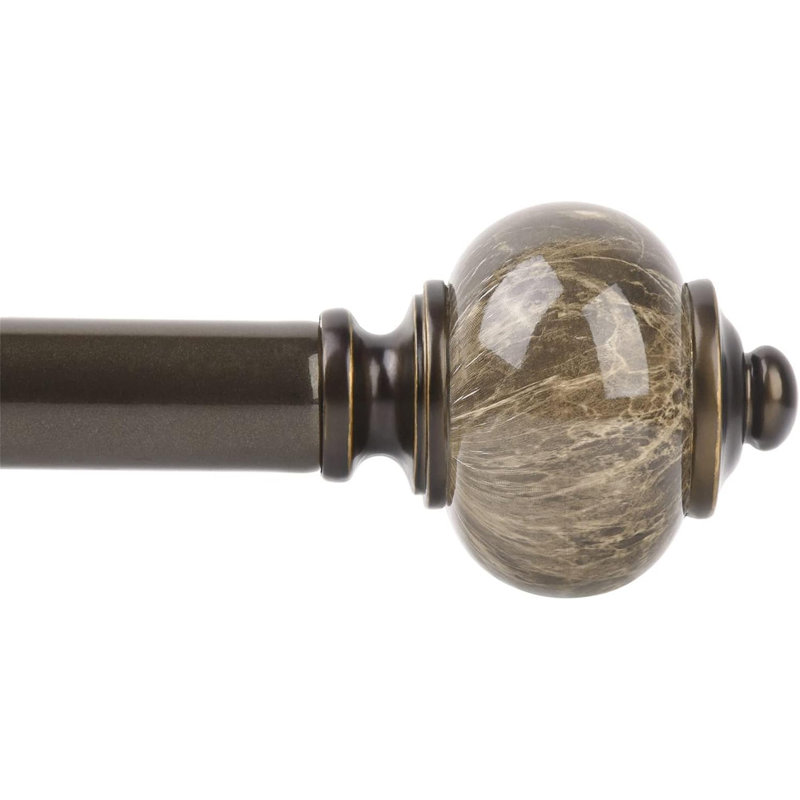 Tringle à rideaux bronze robuste, Brun