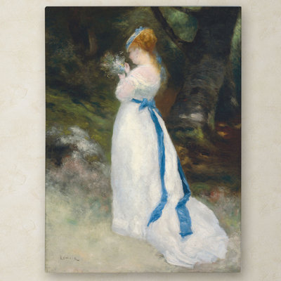 «Lady In White» par Pierre-Auguste Renoir - reproduction d'art sur toile