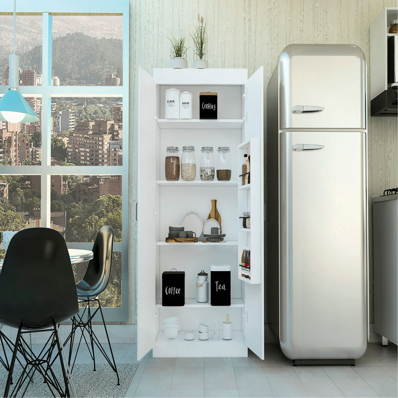 Albany, armoire à double porte, cinq tablettes