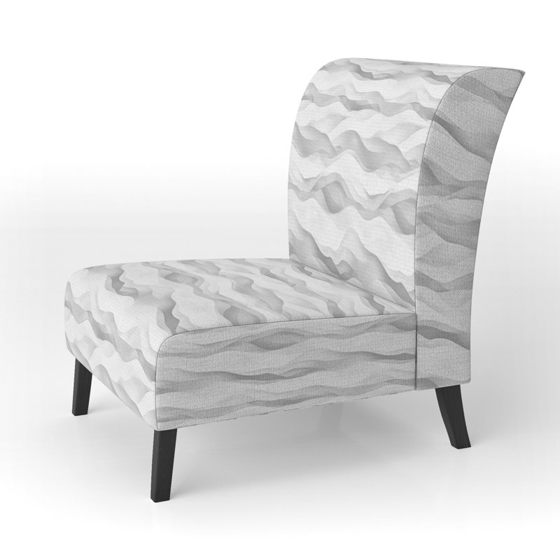 Fauteuil de chambre Abstract Grey, Pantoufle sans accoudoirs
