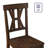 Demone Solid Wood Cross Back Dining Chair
