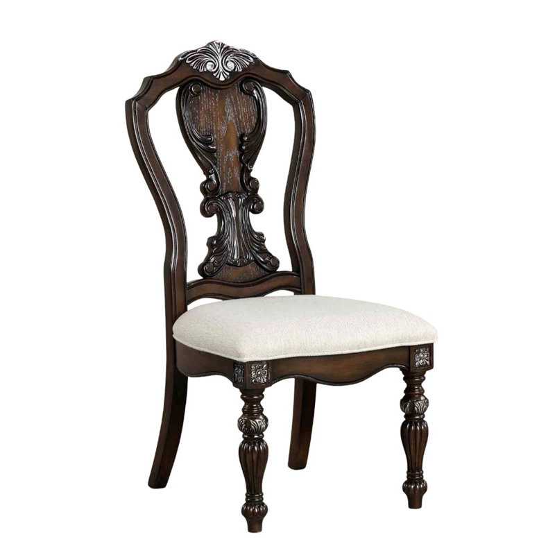 Chaise de salle à manger de style traditionnel 2 pièces Corbels