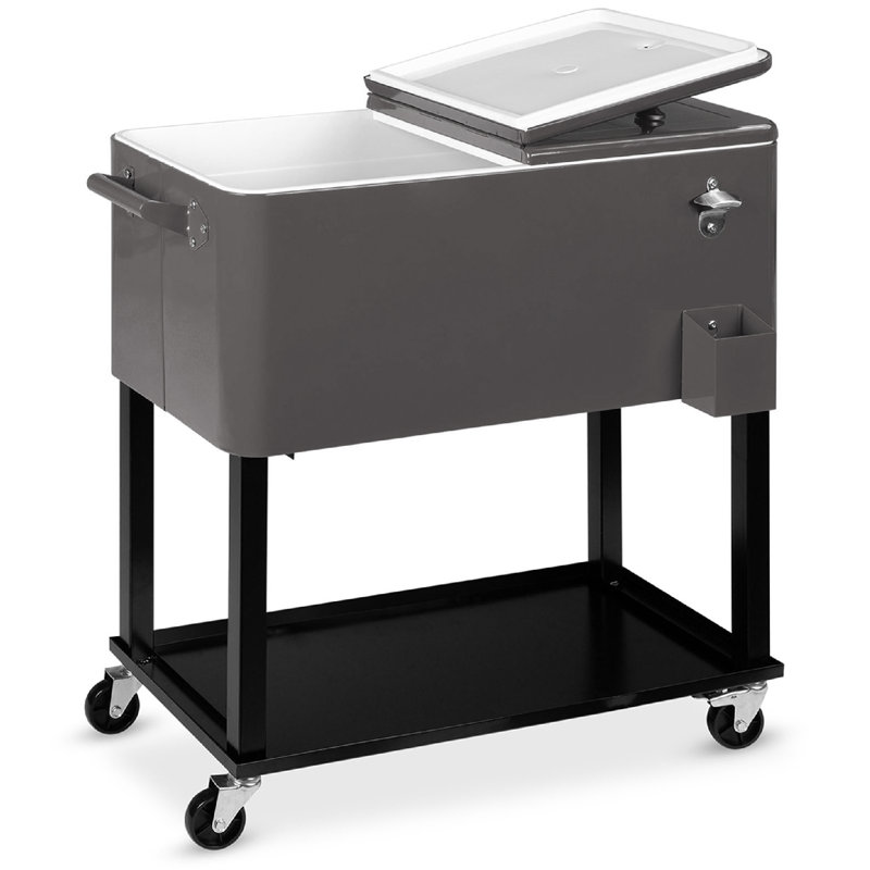 Best Choice Products 80 Quarts Ice Chest with wheels, Red