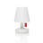 9.8'' White Table Lamp Set USB