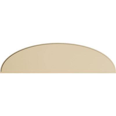Elliptical Signature Urethane Pediment, Primed Tan