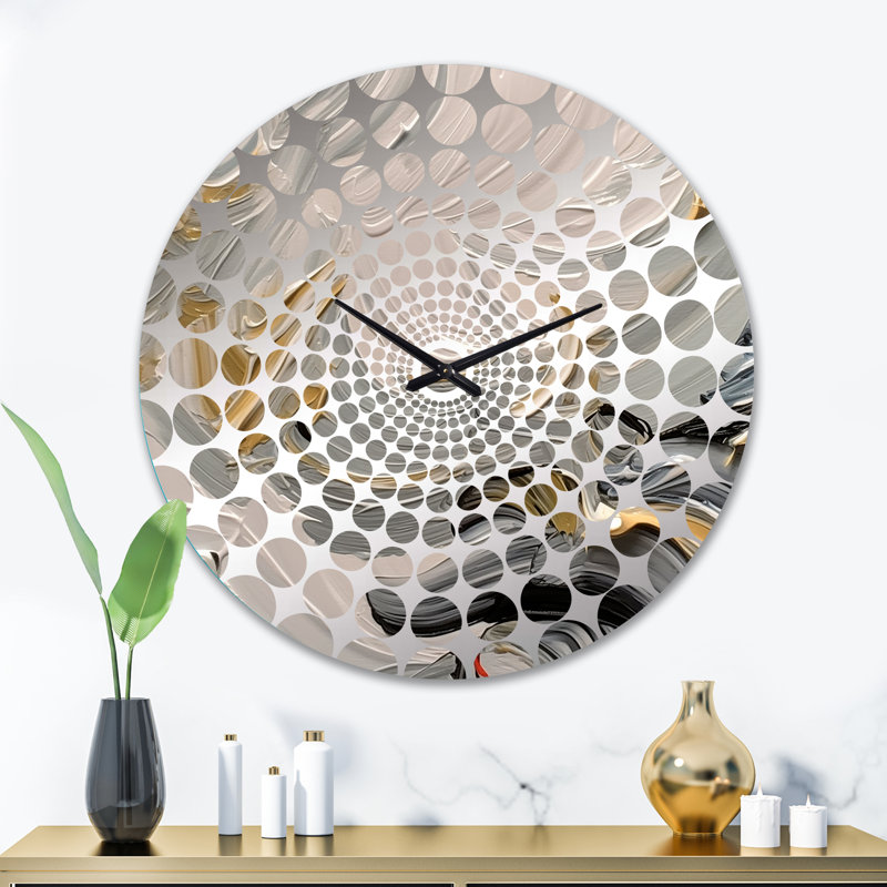 Osterville - Horloge murale peinture abstraite, Grand