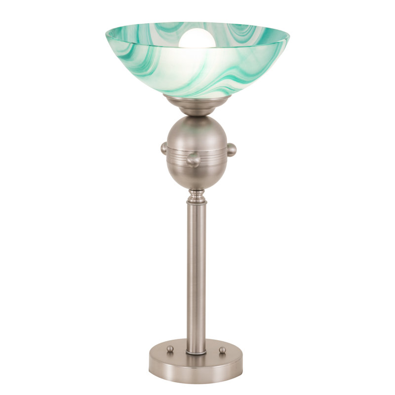 18"H Metro Mente Swirl Tabletop Torchiere
