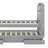 Twin XL Size Platform Bed with LED Headboard, Charging Station, Twin Size Trundle and 2 Drawers-98458974