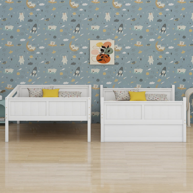 Bunk Bed With Trundle, White