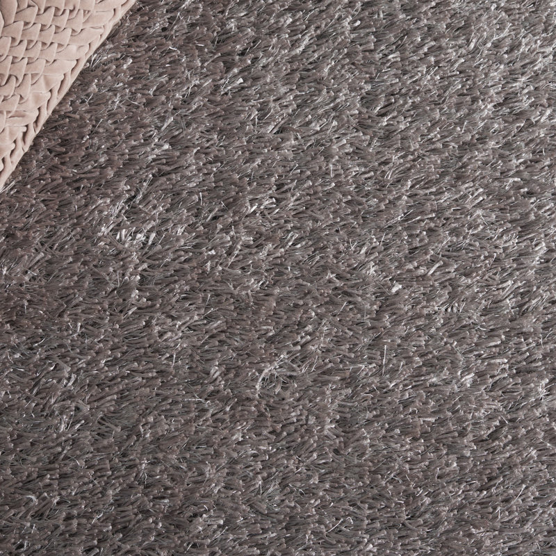 Chamira Shag Hand Tufted Performance Solid Color Rug, Rectangle 5' x 8'