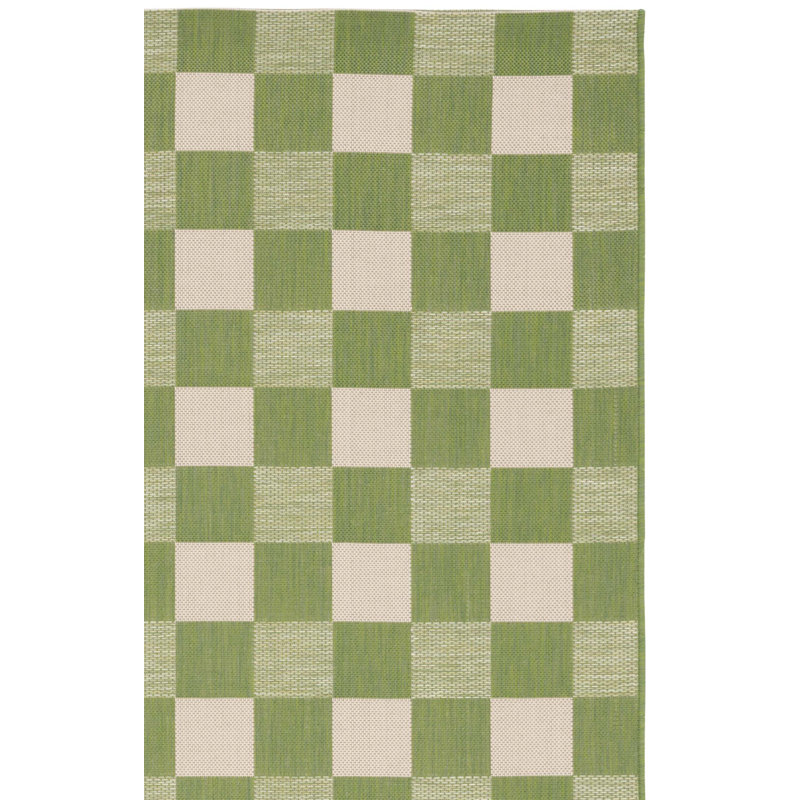 Tapis d'intérieur / extérieur à carreaux Orith Performance, Rectangle 2 pi 7 po x 5 pi