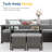Cueva 7 Piece Rattan Sectional Seating Group with Cushions-777721688