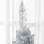 Arbre de Noël artificiel, arbre de Noël mince avec 294 extrémités de branches réalistes et support en plastique, argent