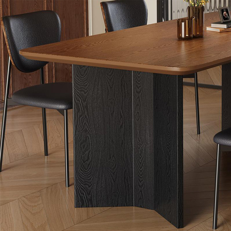 Ensemble de table moderne et simple en bois massif., 7