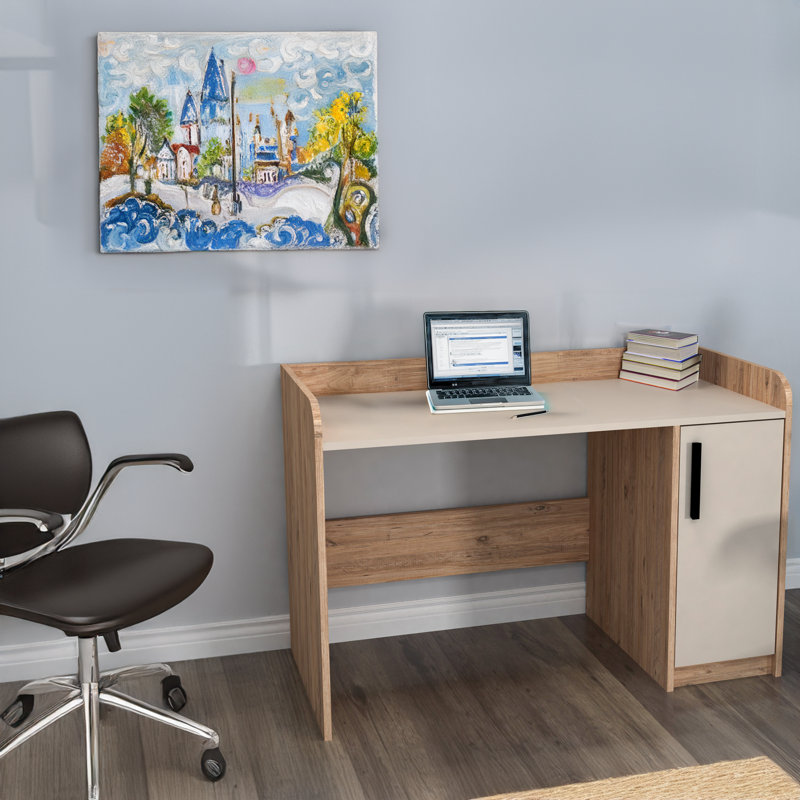 Bureau d'ordinateur avec armoire Milika