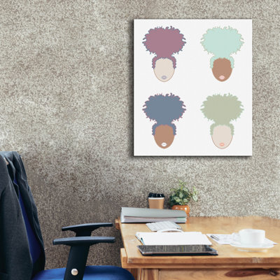 Art mural sur toile Epic Graffiti «Curly Quad Pastels» par Marlee Ash, 26 po x 30 po