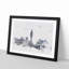 The Houses Of Parliament London Watercolour - Single Picture Frame Print on MDF-56740330-56740331