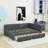 Full Upholstered Sofa Daybed with Drawers-889739985