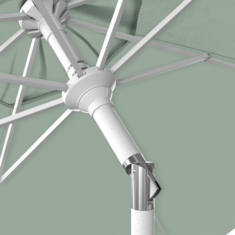 Parasol 108 po Aalieyah, Tissage uni Sunbrella® palette brume, White