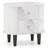 Nightstand w/ 2 Drawers Faux Marble Bedside Table for Small Space-903708432