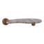 Plateau décoratif sculptural pour repose-pieds ou table basse - Plateau décoratif idéal pour une décoration intérieure élégante et fonctionnelle - 17,5 po, brun clair