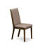 Chaises de salle à manger Lancy Parsons - Chaises rembourrées en lin kaki foncé-1020899631-1005310091