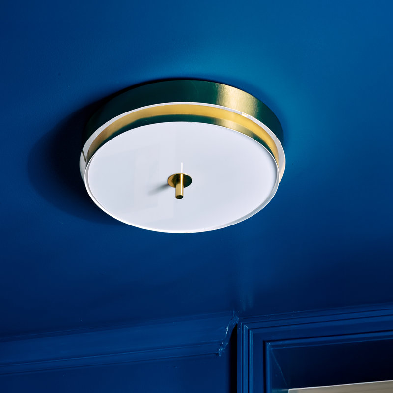 Elliott 1 - Light Flush Mount, Modern Brass