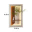 Décoration murale réglable en grès à 3 couleurs DEL avec verdure simulée - fini café clair, l 41,34 po