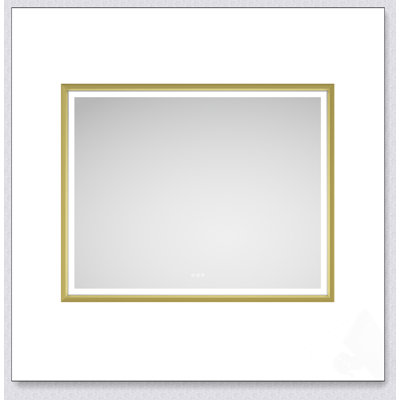 High Lumen LED Lighted Bathroom Mirror With Anti-Fog And Separate Controls, Perfect For Modern Bathrooms And Bedrooms