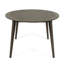 Table carrée en bois 48,35 po, gris, base pour table de salle à manger grise X 48,35 po, aspect élégant