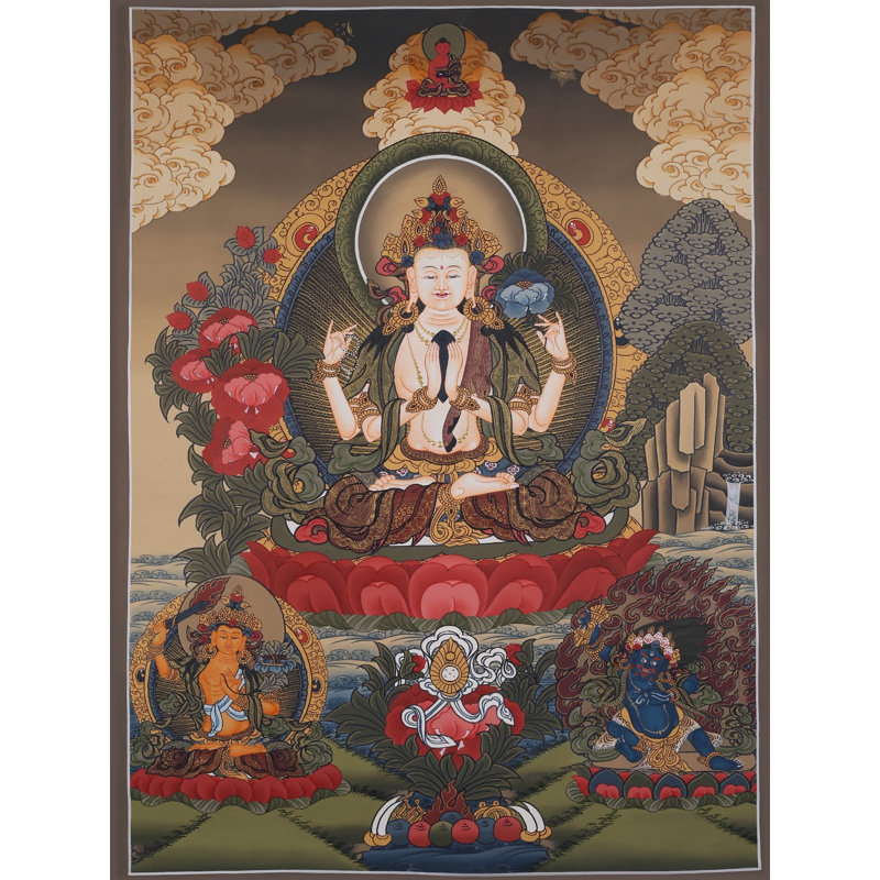 Chanrezig (Avalokiteshvara) | Brocadeless Thangka