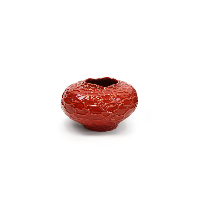 Le vase ovale, Rouge