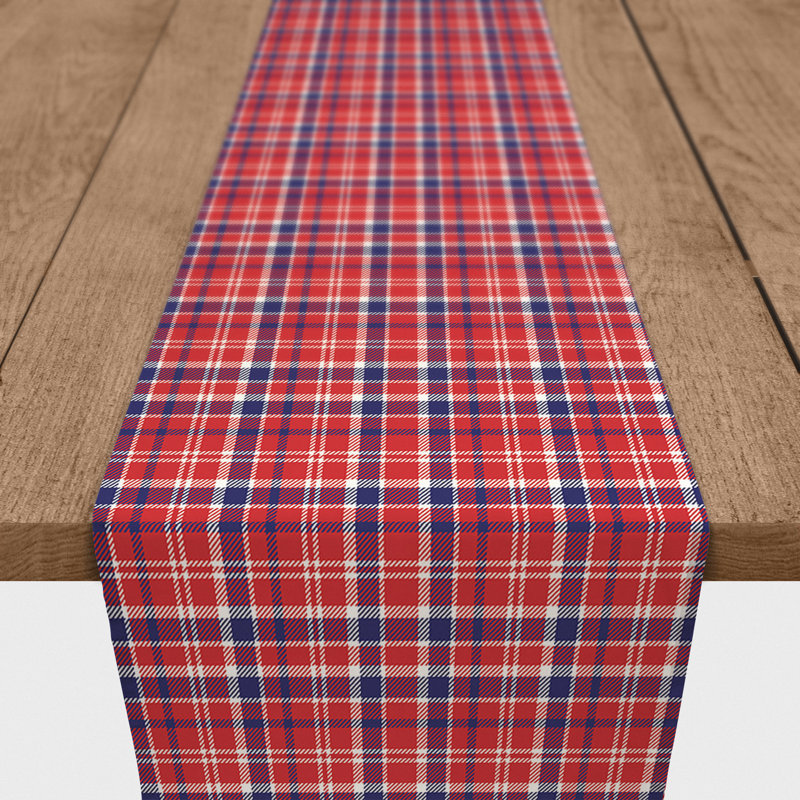 Filzer Plaid Table Runner, 90" L x 16" W