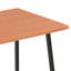 Abrienda Metal Base Writing Desk-434742202-434742201