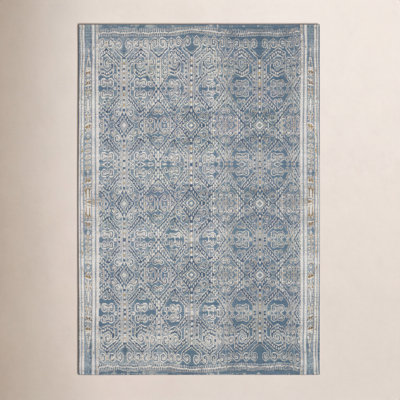Davana Ocean Geometric Outdoor Rug