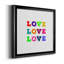 «Love Love Love», art textuel sur toile-588528973-588528964