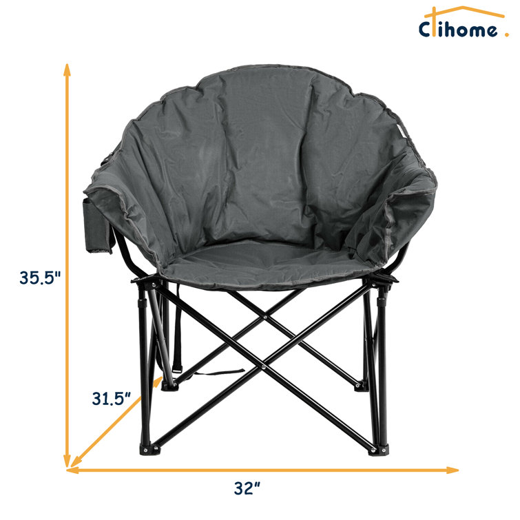 ESH Outdoor foldable chair camping Portable fishing chair light Beach small  folding chair
