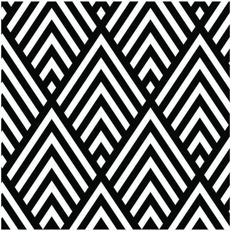 Geometric Vinyl Wallpaper Roll by Jamie Graney