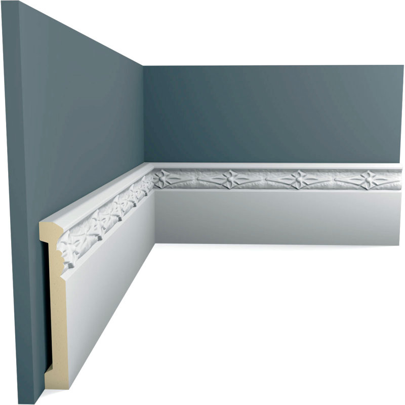 Moulure de plinthe en Sussex H 4 po x P 5/8 po x L 94 1/2 po