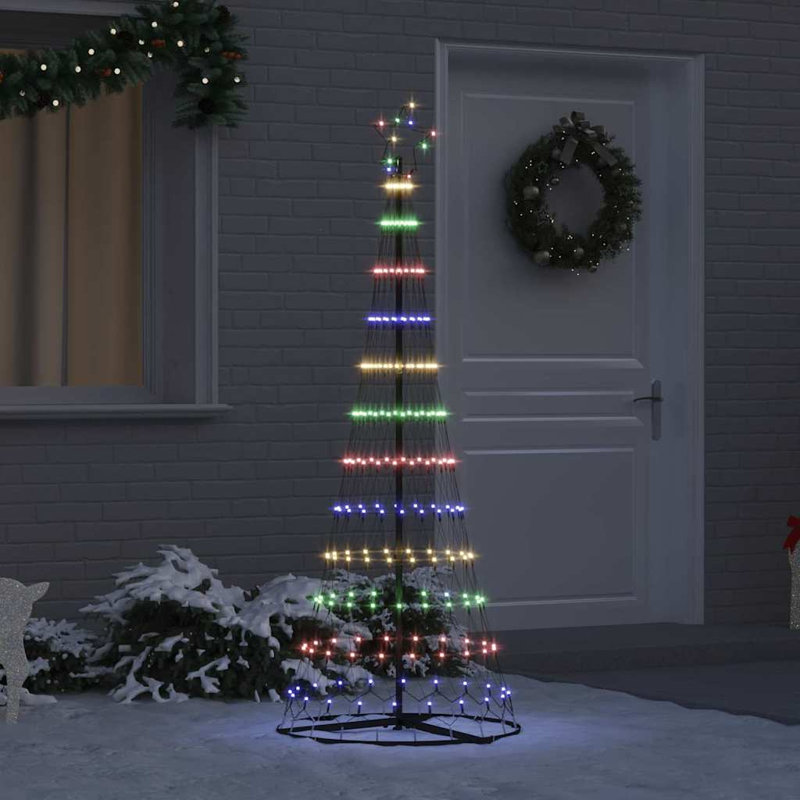  LED Christmas Tree 71 x 71 x 184.5 cm Metal, Multicolour