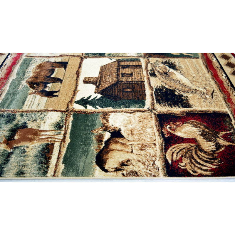 Tapis brun Alianna, Rectangle 5 pi 2 po x 7 pi 2 po