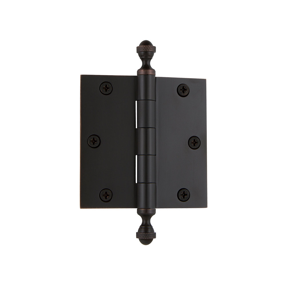 3.5" Acorn Tip Residential Hinge with Square Corners Grandeur
