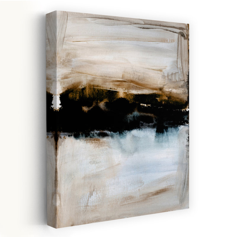 Art contemporain, paysage contemporain minimaliste abstrait, art naturel, H 48 po x l 32 po