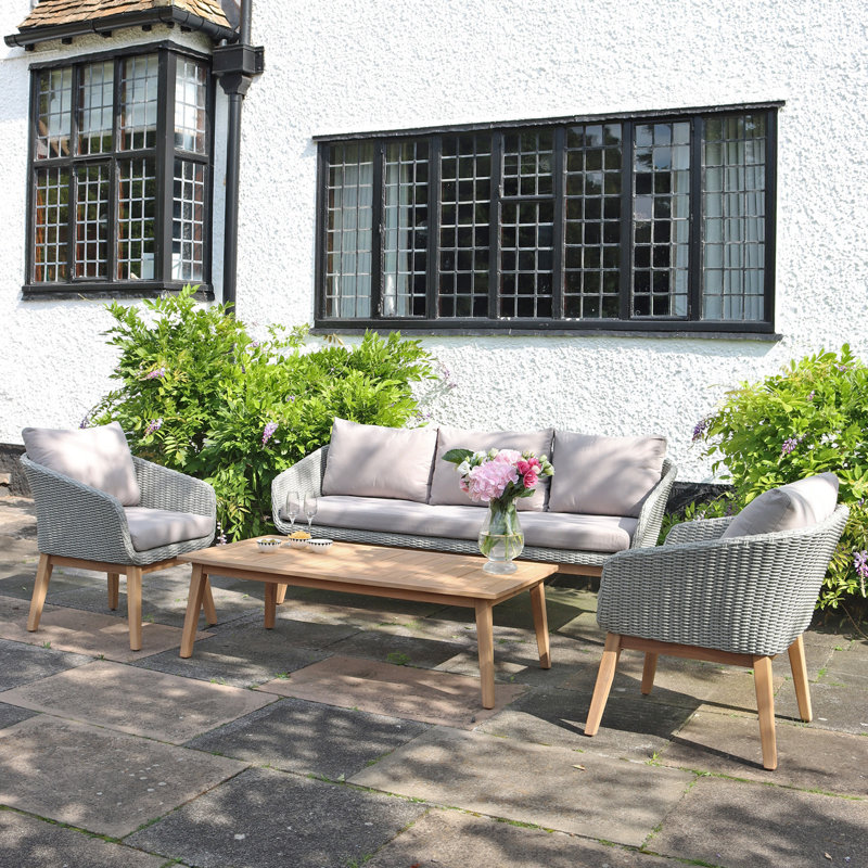Rectangular 6 - Piece 5 - Person 110Cm L Outdoor Seating Groups Set