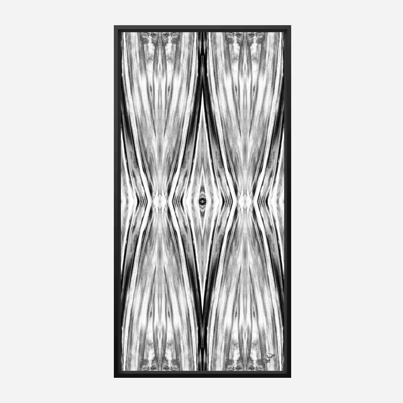 «Inscape» par John Beard - reproduction d'art sur toile, Cadre flottant noir, H 22 po x l 42 po x P 2 po