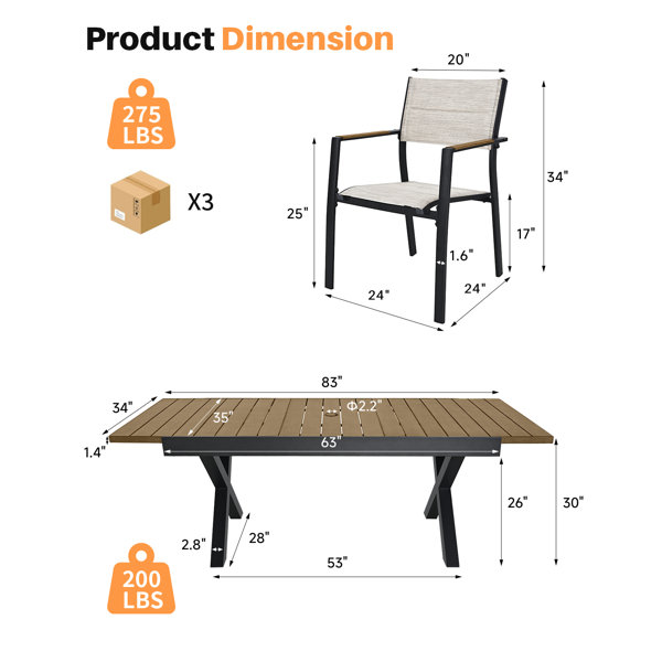 Dimensions du produit
