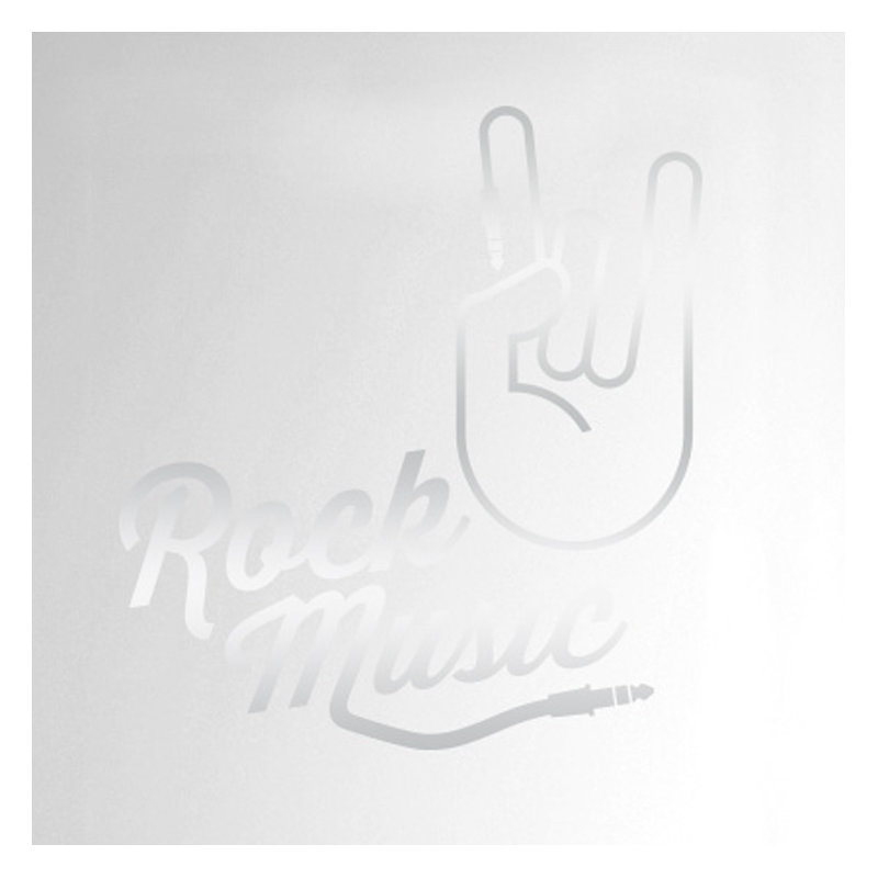Wall Decal, Shiny Silver
