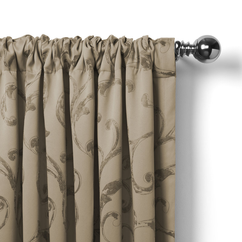 Rideau simple occultant Rakowski, Taupe, L 52 po x L 84 po